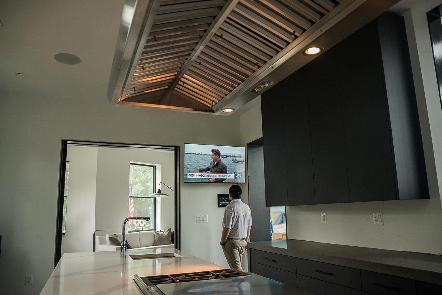 Kitchen TV, with Lighting and Audio Control Control