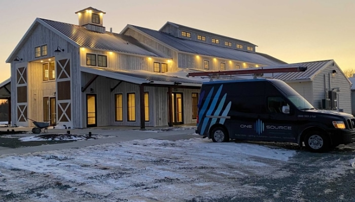 One Source Van Parked Outside House 1 One Source Van Parked Outside House 1